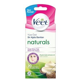 Veet Naturals Yüz Bölgesi 20'li Sir Ağda Bandı