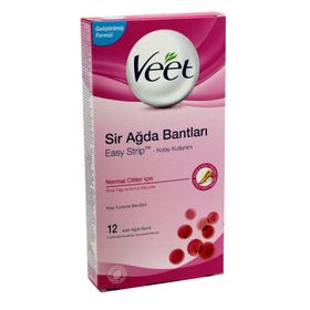 Veet Normal Ciltler İçin 12'li Ağda Bantı