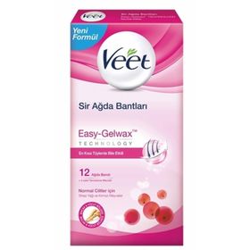 Veet Normal Ciltler İçin 12'li Ağda Bantı