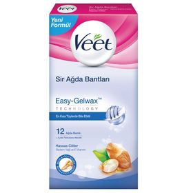 Veet Professional 12 Adet Hassas Ciltler İçin Ağda Bandı