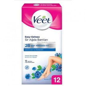 Veet Professional 12 Adet Hassas Ciltler İçin Ağda Bandı