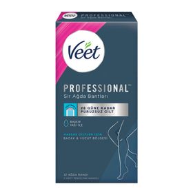 Veet Professional 12 Adet Hassas Ciltler İçin Ağda Bandı