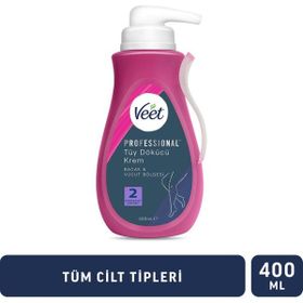 Veet Professional 400 ml Bacak&Vücut Bölgesi Tüm Cilt Tipleri İçin Tüy Dökücü Krem