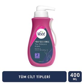 Veet Professional 400 ml Bacak&Vücut Bölgesi Tüm Cilt Tipleri İçin Tüy Dökücü Krem