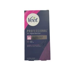 Veet Professional Bacak ve Vücut Bölgesi Normal Ciltler 20'li Ağda Bantı