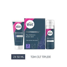 Veet Professional Bikini Bölgesi 50 ml + 50 ml Tüy Dökücü Krem Seti