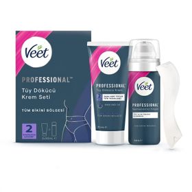 Veet Professional Bikini Bölgesi 50 ml + 50 ml Tüy Dökücü Krem Seti