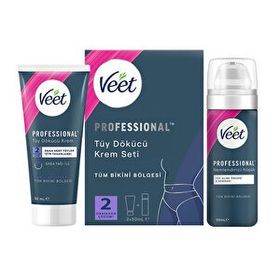 Veet Professional Bikini Bölgesi 50 ml + 50 ml Tüy Dökücü Krem Seti