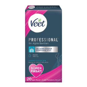 Veet Professional Hassas Ciltler İçin 20 Adet Ağda Bandı