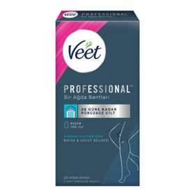 Veet Professional Hassas Ciltler İçin 20 Adet Ağda Bandı
