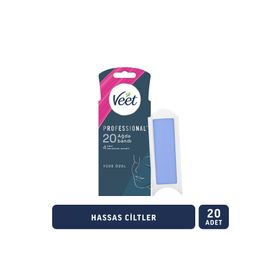 Veet Professional Hassas Ciltler İçin 20 Adet Yüz Ağda Bandı