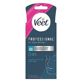 Veet Professional Hassas Ciltler İçin 20 Adet Yüz Ağda Bandı