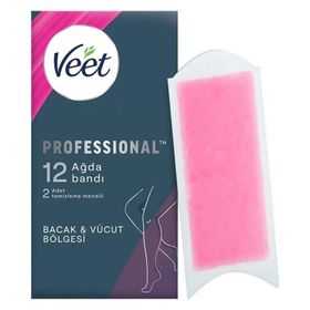 Veet Professional Normal Ciltler İçin 12 Adet Ağda Bandı