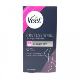 Veet Professional Normal Ciltler İçin 12 Adet Ağda Bandı