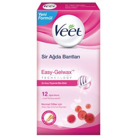 Veet Professional Normal Ciltler İçin 12 Adet Ağda Bandı