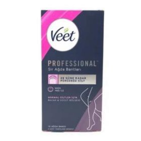 Veet Professional Normal Ciltler İçin 12 Adet Ağda Bandı