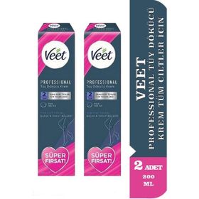 Veet Professional Tüm Ciltler 2x200 ml Tüy Dökücü Krem