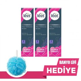 Veet Professional Tüm Ciltler 3x200 ml Tüy Dökücü Krem