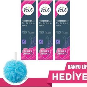 Veet Professional Tüm Ciltler 3x200 ml Tüy Dökücü Krem