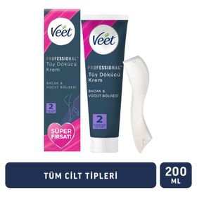 Veet Professional Tüm Ciltler 4x200 ml Tüy Dökücü Krem