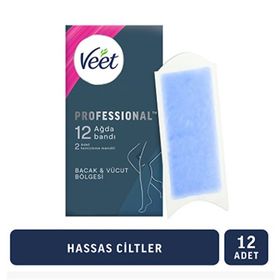 Veet Profesyonel Hassas Ciltler 12'li Ağda Bandı