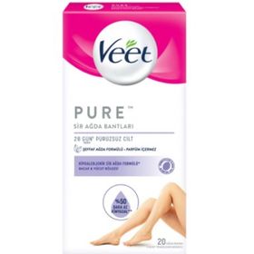 Veet Pure Bacak ve Vücut Bölgesi Sir Ağda 20'li Bant