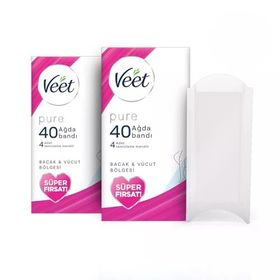 Veet Pure Bacak ve Vücut Sir Ağda 40'lı Bant