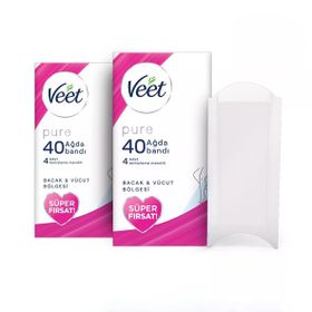 Veet Pure Bacak ve Vücut Sir Ağda 40'lı Bant