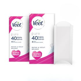 Veet Pure Bacak ve Vücut Sir Ağda 40'lı Bant