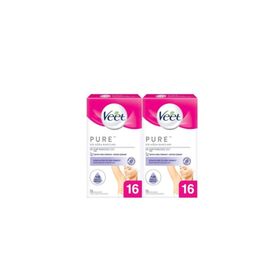 Veet Pure Bandı Bikini Bölgesi ve Koltuk Altı 2x16 Adet Sir Ağda