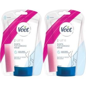Veet Pure Duşta Hassas Ciltler 2x150 ml Tüy Dökücü Krem