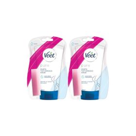 Veet Pure Duşta Hassas Ciltler 2x150 ml Tüy Dökücü Krem