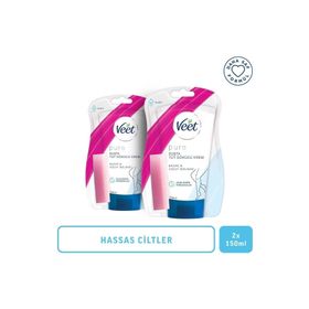 Veet Pure Duşta Hassas Ciltler 2x150 ml Tüy Dökücü Krem