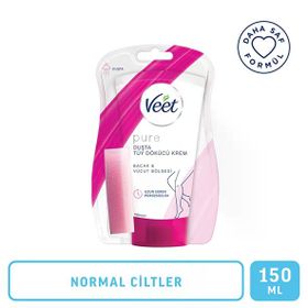 Veet Pure Duşta Normal Ciltler 3x150 ml Tüy Dökücü Krem