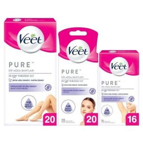 Veet Pure Hipoalerjenik Ağda Bandı Komple Bakım Seti