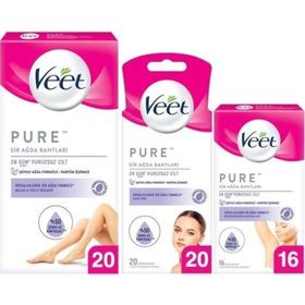 Veet Pure Hipoalerjenik Ağda Bandı Komple Bakım Seti