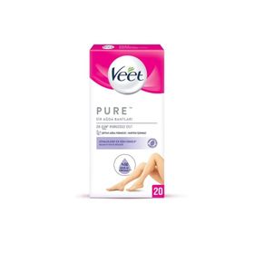 Veet Pure Hipoalerjenik Yüz Bölgesi Özel Hassas Ciltler için 20'li Sir Ağda Bandı