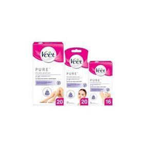 Veet Pure Komple Bakım Seti Hipoalerjenik 20'li Ağda 20'li Yüz AğdaBandı 16'lı Bikini Koltuk Altı Ağda