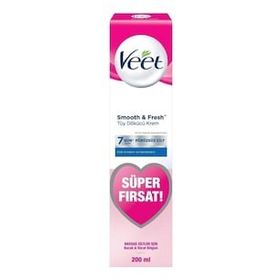 Veet Pure Tüy Dökücü Krem 200 ml Hassas Ciltler için Bacak ve Vücut Bölgesi