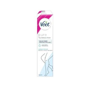 Veet Pure Tüy Dökücü Krem 200 ml Hassas Ciltler için Bacak ve Vücut Bölgesi