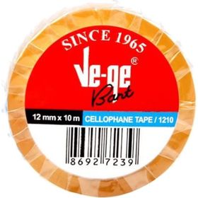 Vege 12 Mm X 10 Mt Selefon Bant Mavi Şeritli