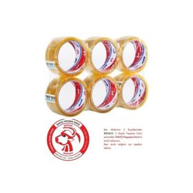Vege 45 mm x40 mt Şeffaf Bufalo 6 Adet Koli Bandı