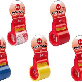 Vege 50 mm 15 m Packroll Mavi Sarı Şeffaf Bant