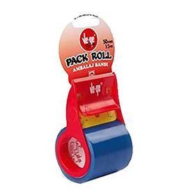 Vege 50 mm 15 m Packroll Mavi Sarı Şeffaf Bant