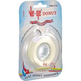 Vege Donut 19 mm x25 mt Kesicili Şeffaf Bant