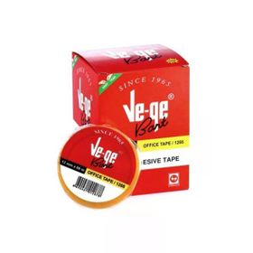 Vege Eto Sarı Şeritli 12 mm x 66 mt 12'li Paket Selefon Bant