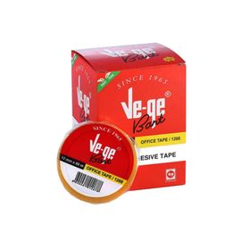 Vege Eto Sarı Şeritli 12 mm x 66 mt 12'li Paket Selefon Bant