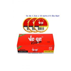 Vege Selefon Office 12 mm x 10 mt 6'lı Bant