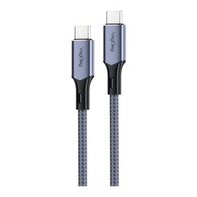 Veggieg 1.2 mt 100W 5A E-Mark Çipli PD Type-C to Type-C Hızlı Şarj ve Data Kablosu
