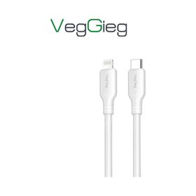 Veggieg 1.2 mt 27W Type-C to Lightning iPhone iPad Uyumlu PD Hızlı Şarj ve Data Kablosu